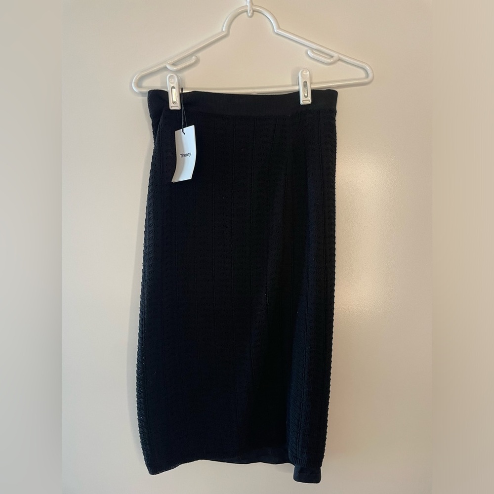 theory crochet skirt